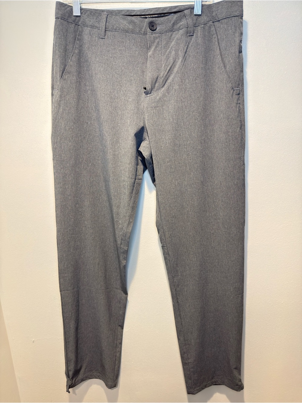 Oakley Gray Golf Pants Athletic Flat Front 34x34